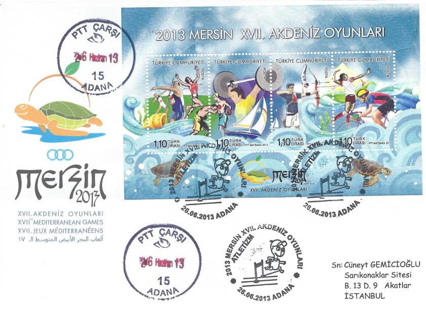 Akdeniz Oyunları Atletizm damgası Adana