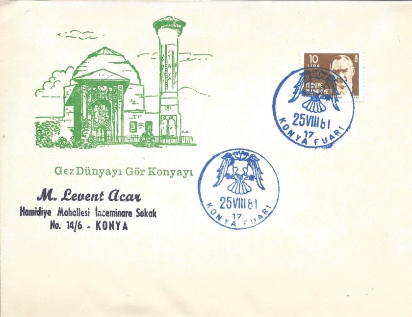 Konya fuarı turistik damga - 1981